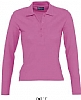 Polo Mujer Manga Larga Podium Sols - Color Rosa Flash